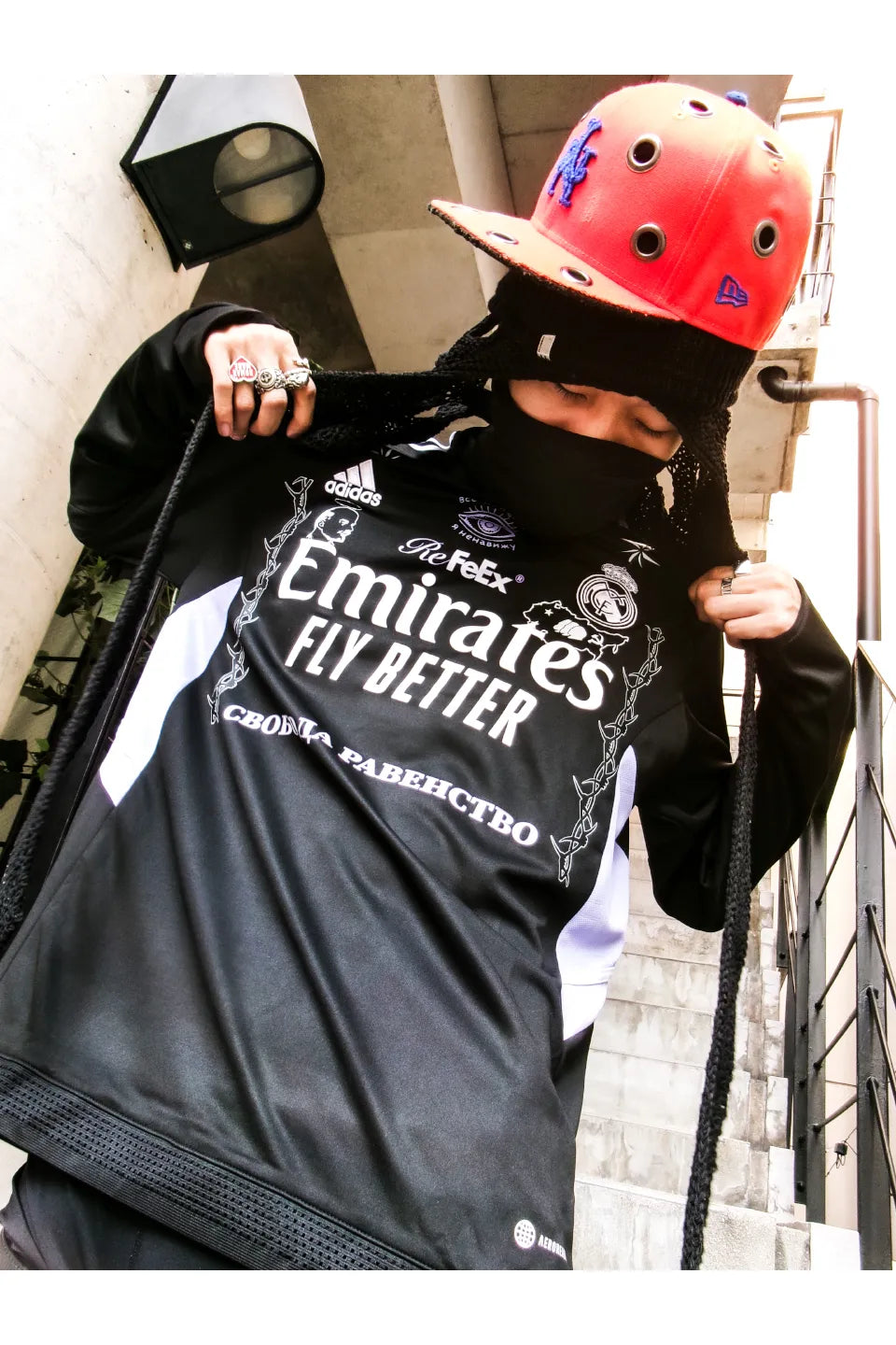 Refeex Russian Criminal Tattoos Long Sleeve Dark Jersey