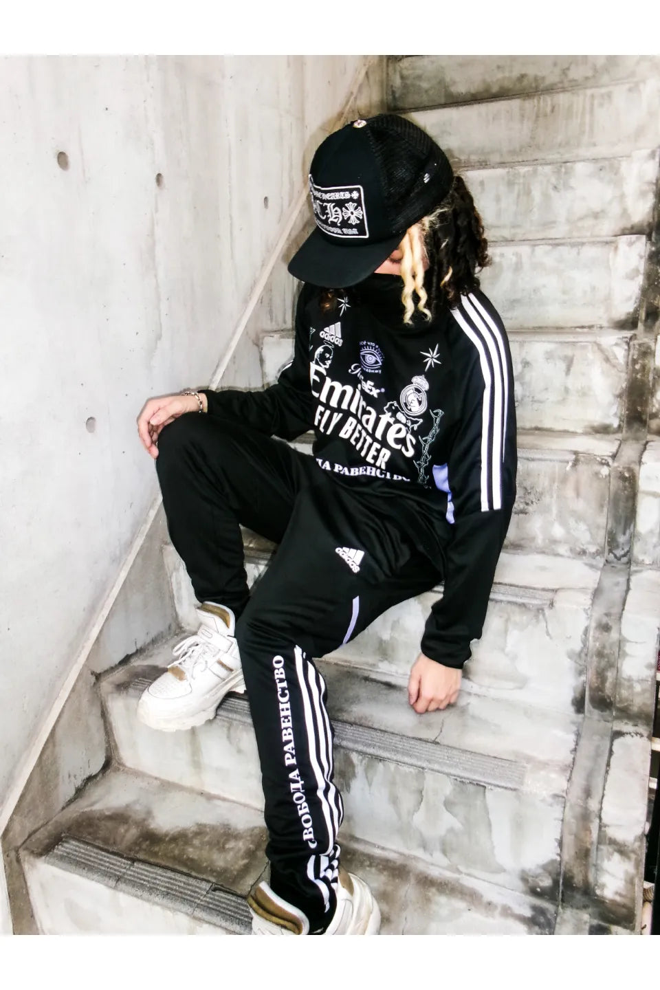 Refeex Russian Criminal Tattoos Long Sleeve Dark Jersey Pants