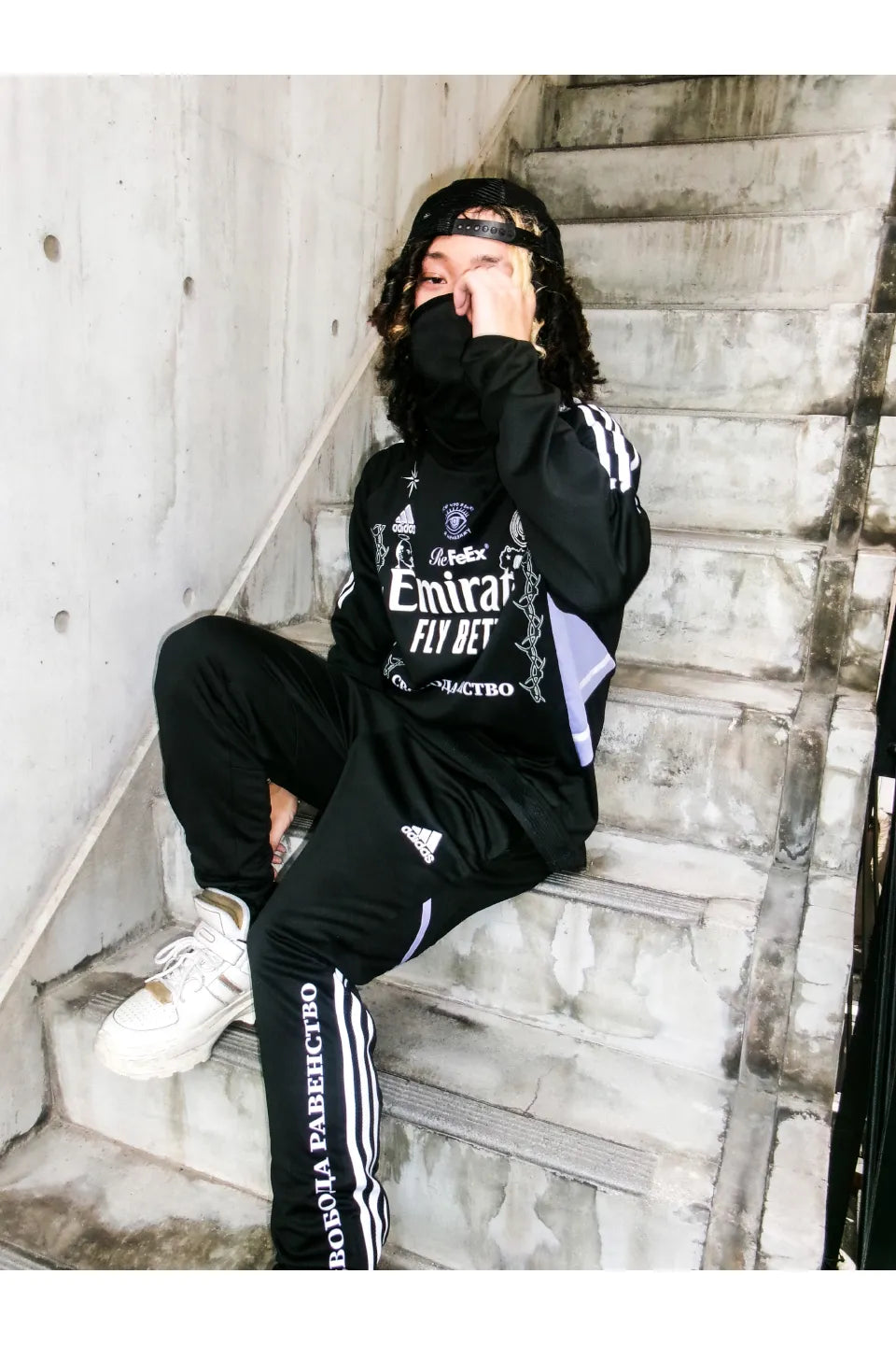 Refeex Russian Criminal Tattoos Long Sleeve Dark Jersey Pants