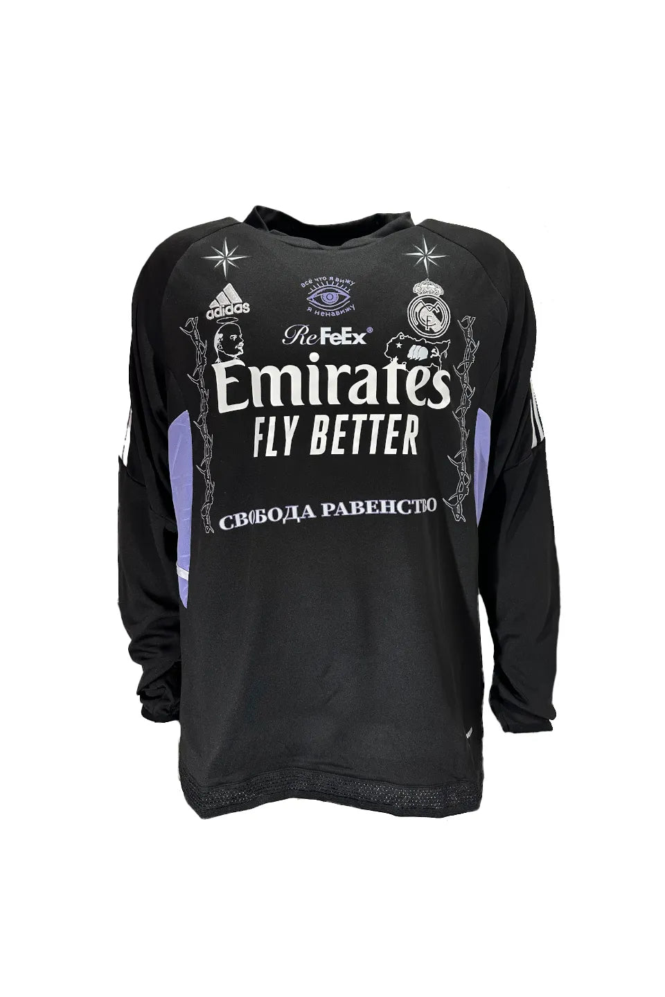 Refeex Russian Criminal Tattoos Long Sleeve Dark Jersey