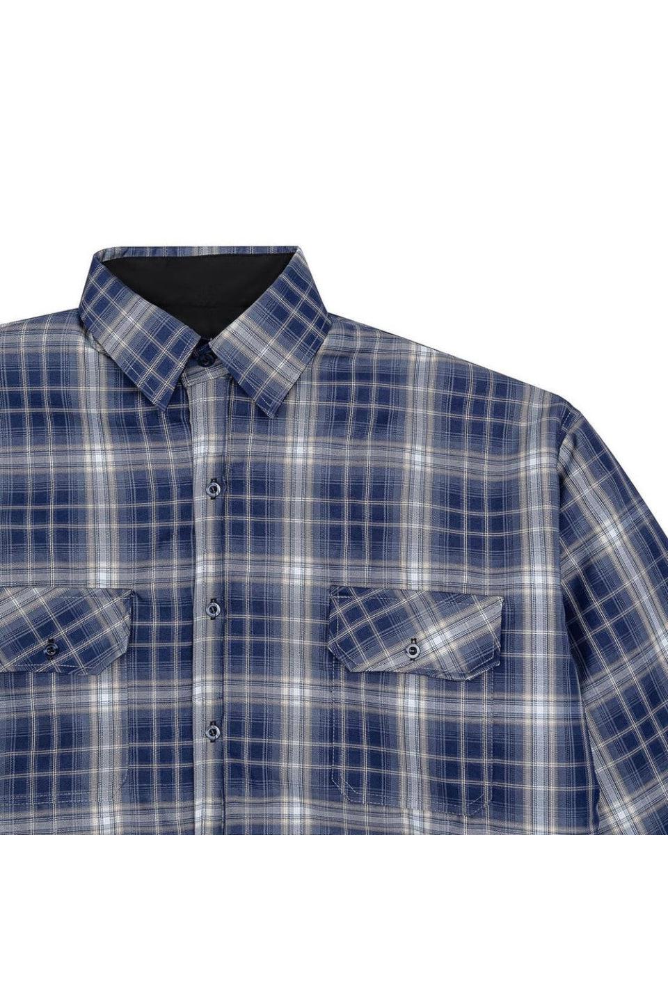 Reversible Checked Padded Shirt