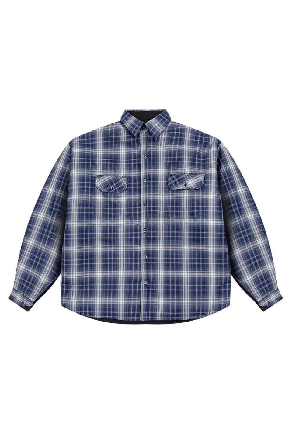 Reversible Checked Padded Shirt