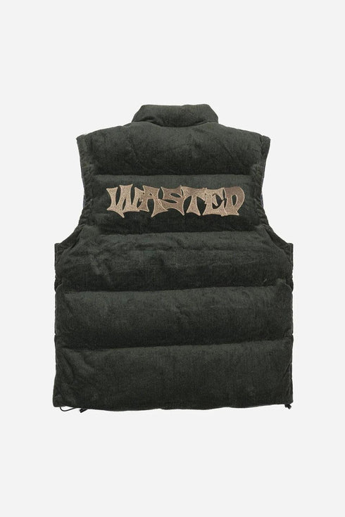 Reversible Corduroy Puffer Vest