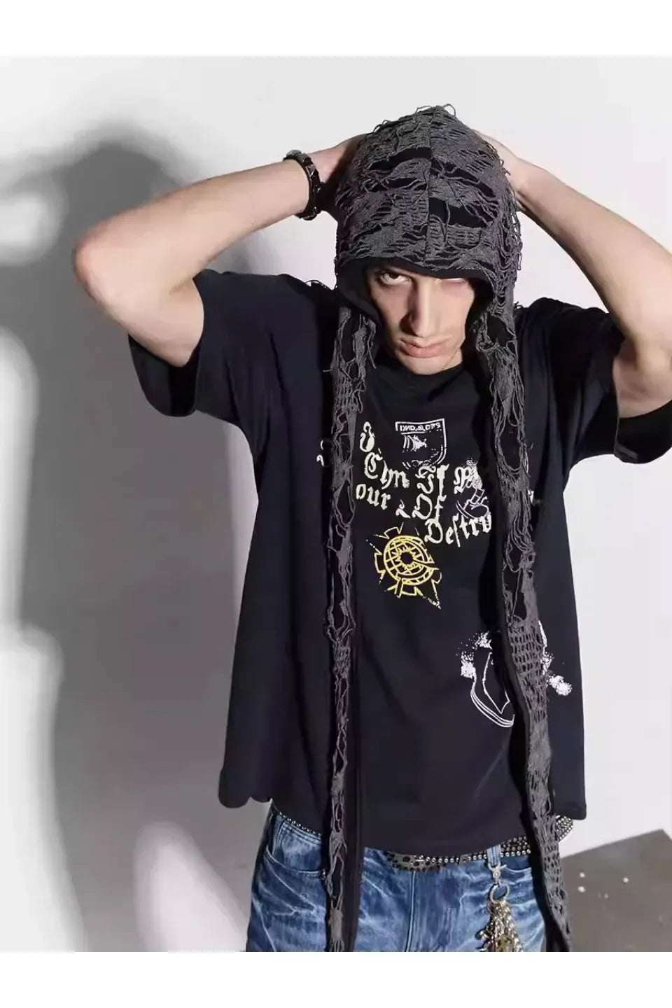 Ripped Bunny Ears Durag