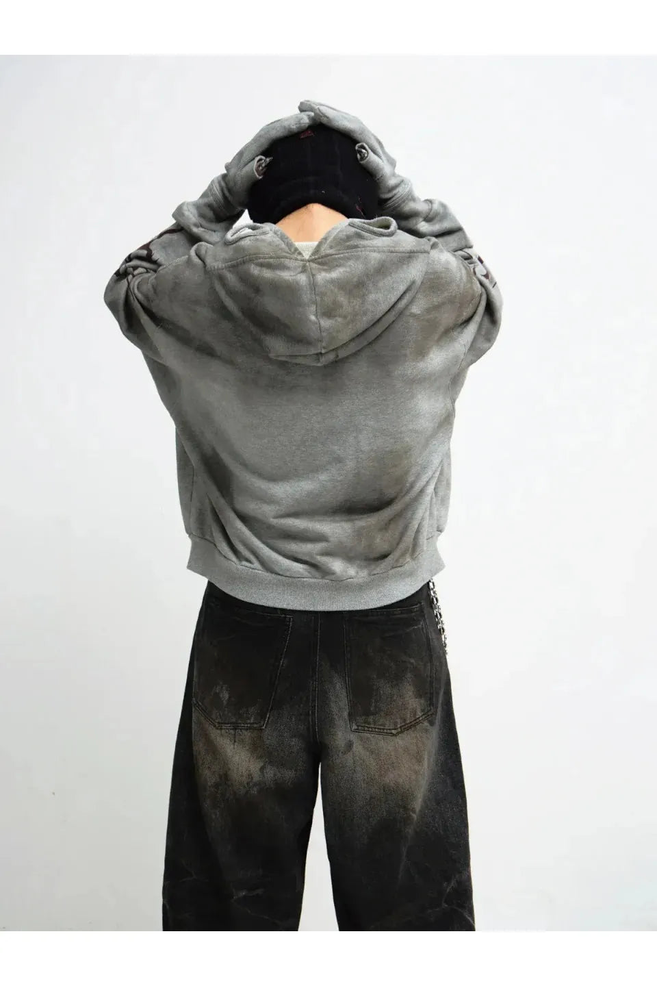 PEOPLESENSE ピープルセンス｜Ripped Full Zip Face Mask Hoodie