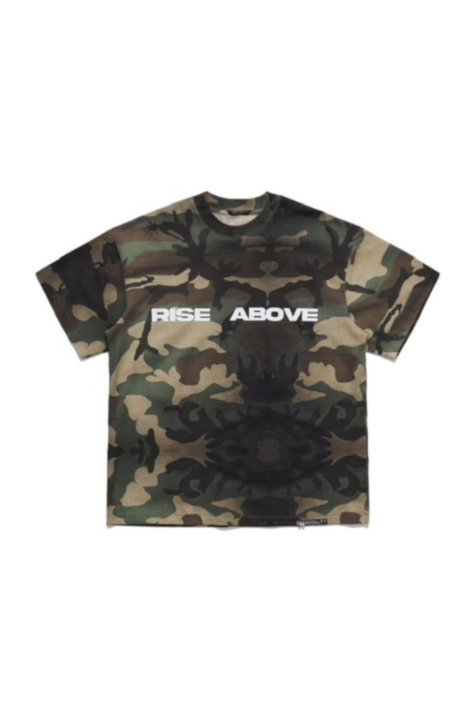 Rise Above Wolf Print T-Shirt