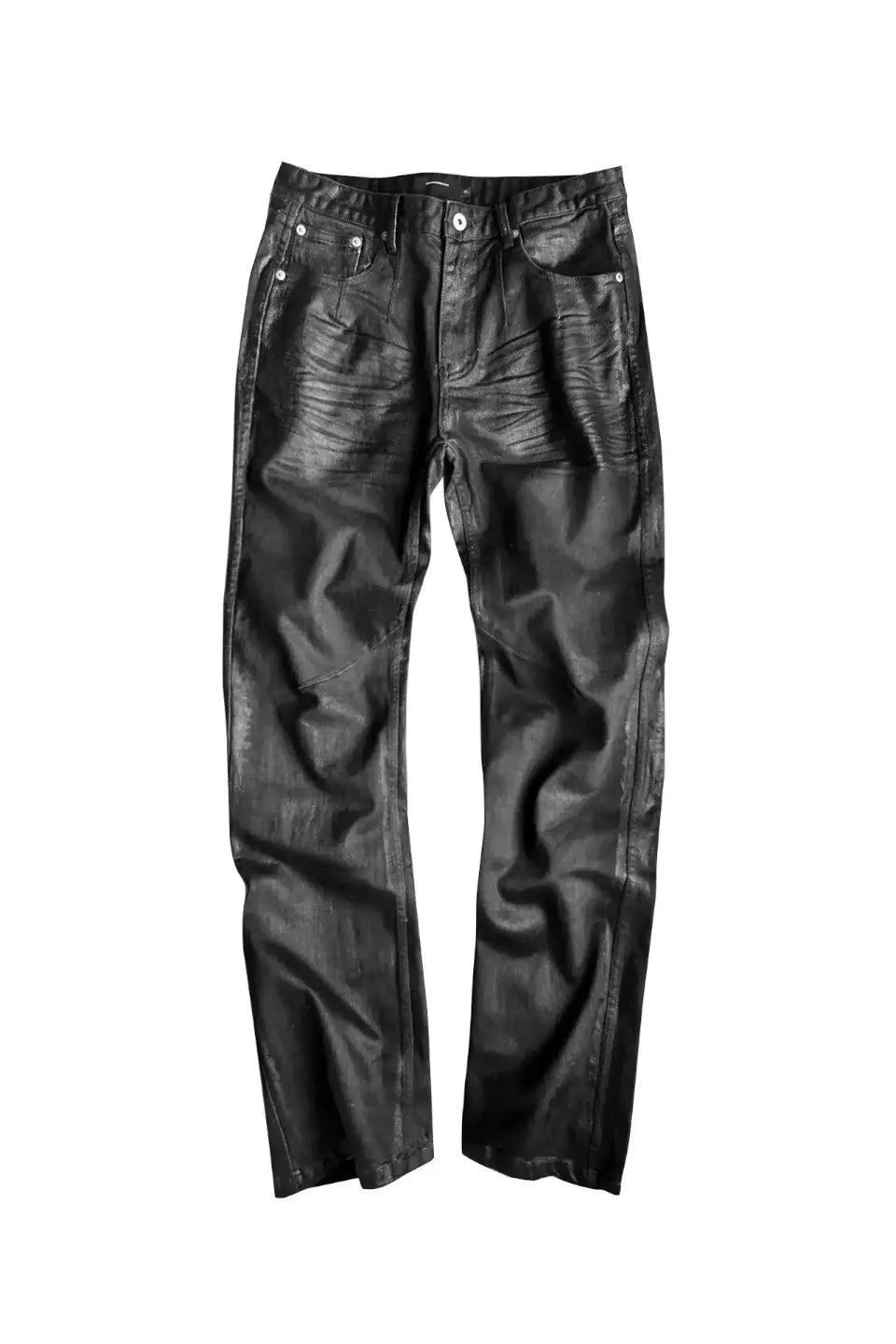 Rubber Coated 3D Whisker Jeans