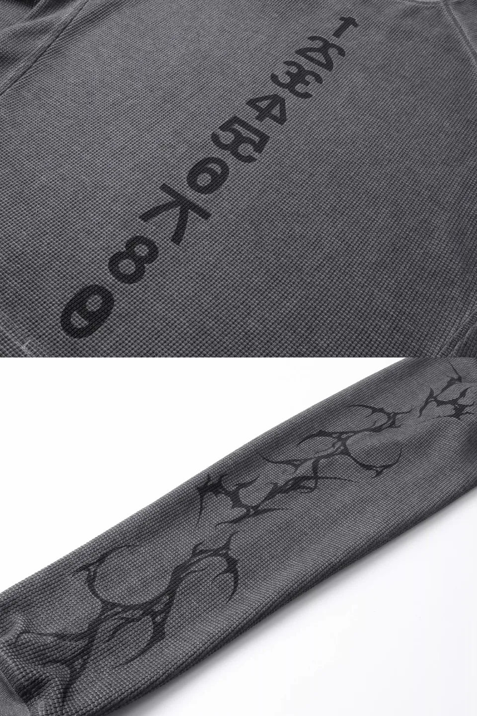 Sanskrit Number Waffle LS Tee
