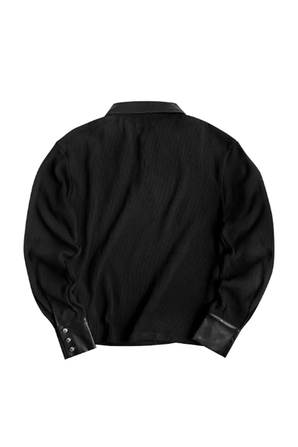 Sanskrit Print Cross Studded Polo Shirt