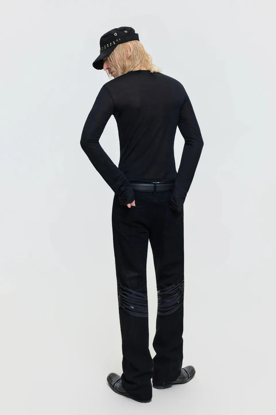 Sheer V Neck Knit