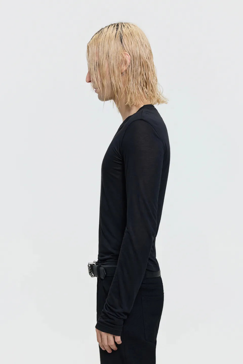 Sheer V Neck Knit