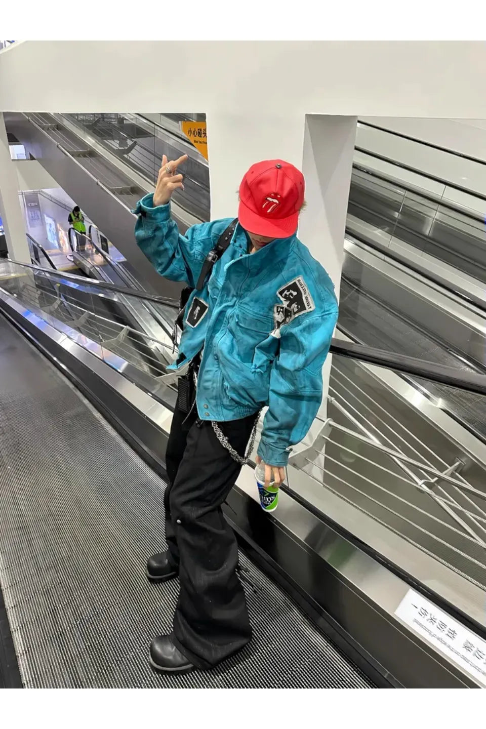 Silver Thread Metal A Shaped Curved Knife Original Cow Cut Denim