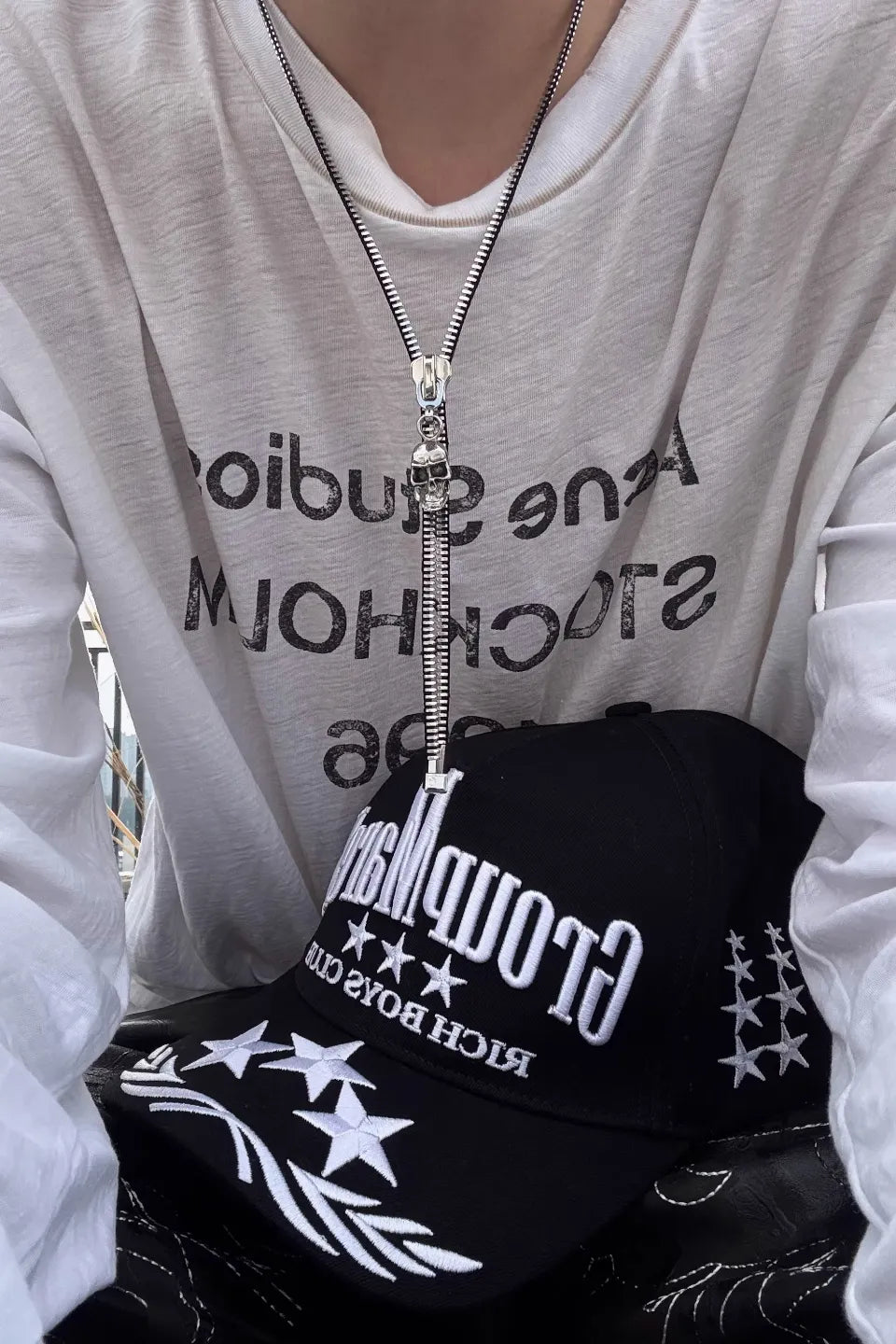 Skull Zipper Hardwear Necklace