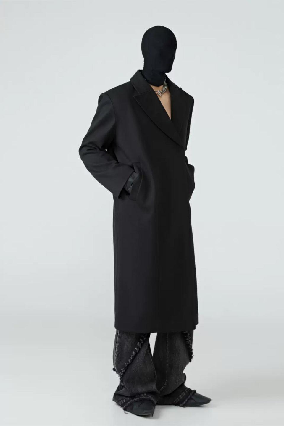 FRKM SCD CROWD - Slant Collar Wool Coat エフアールケーエムエスシーディー アウター ジャケット