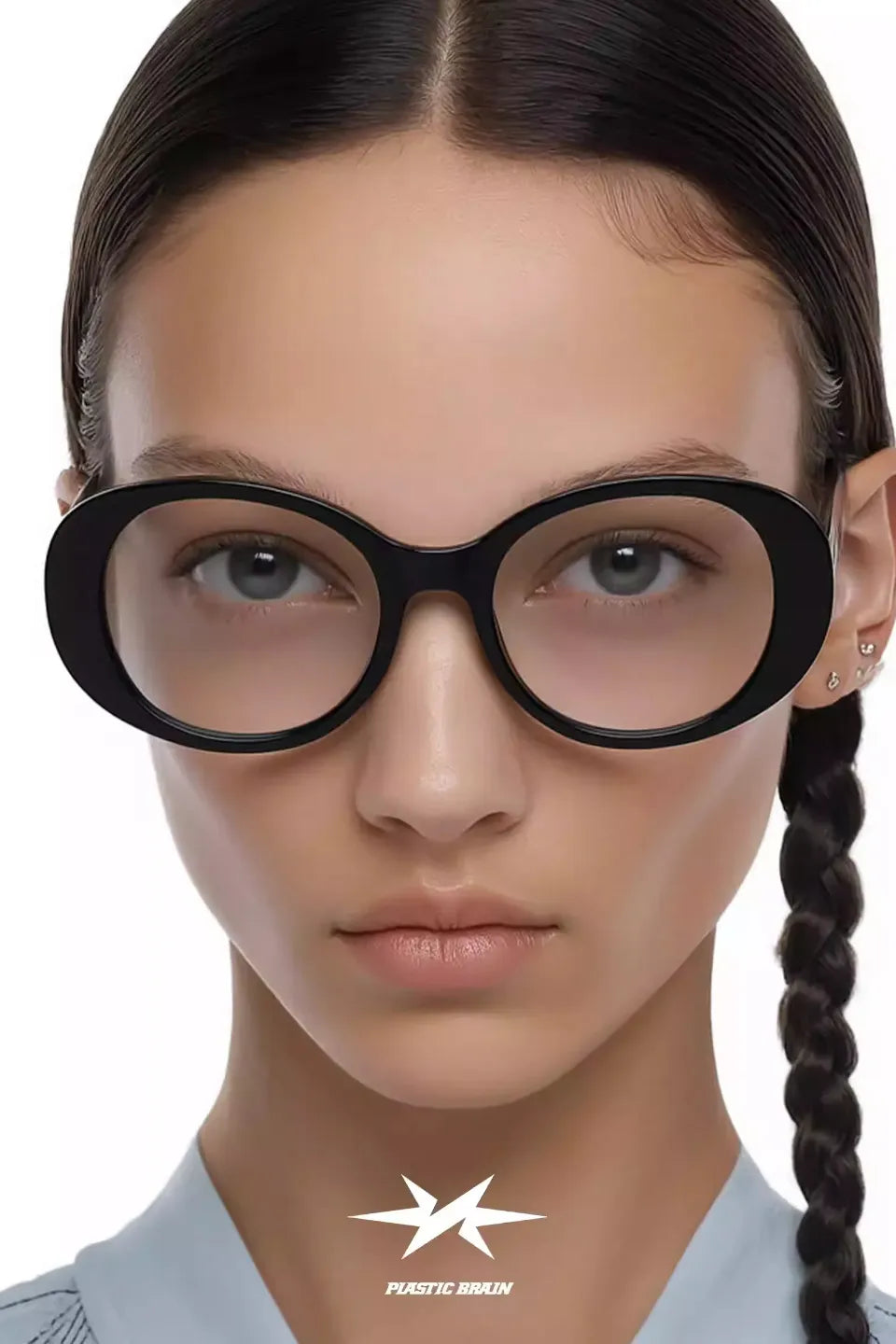 Slim Nerd Oval Glasses