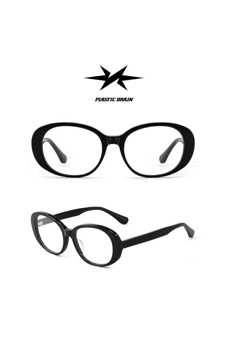 Slim Nerd Oval Glasses