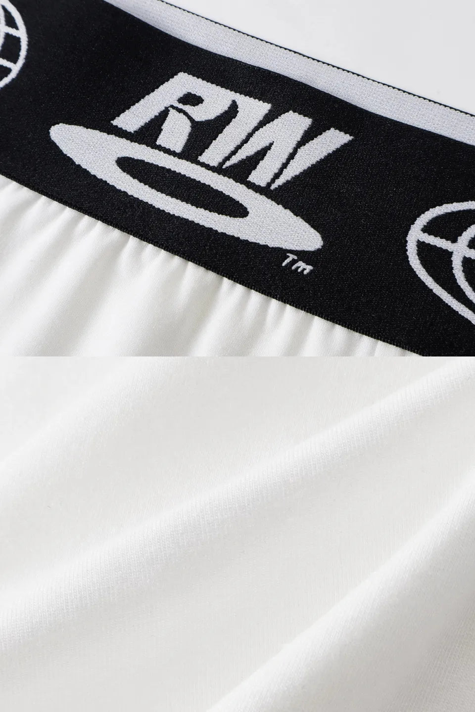 Slogan Waistband Ice Silk Boxer Shorts