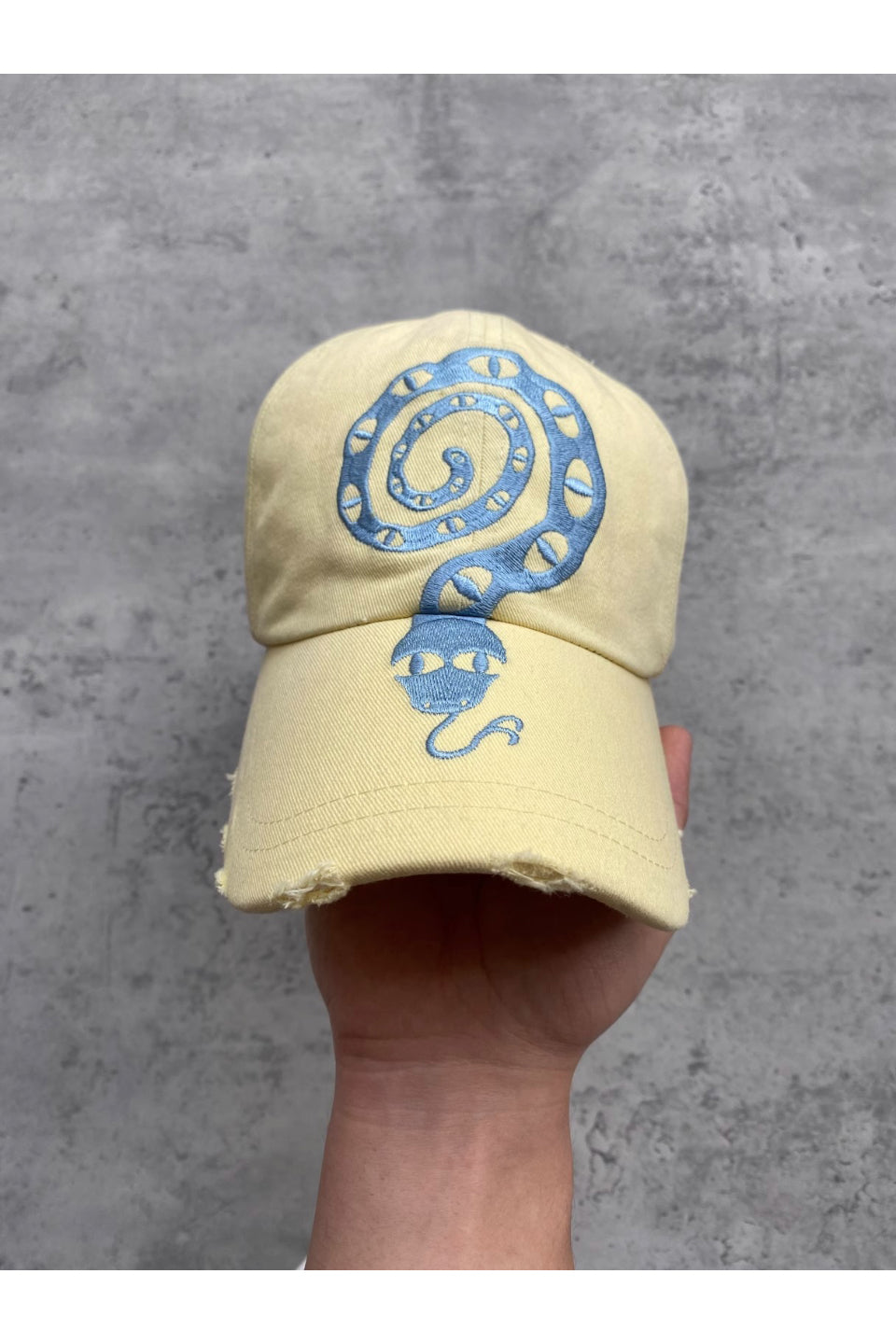 Snake Embroidery Baseball Cap