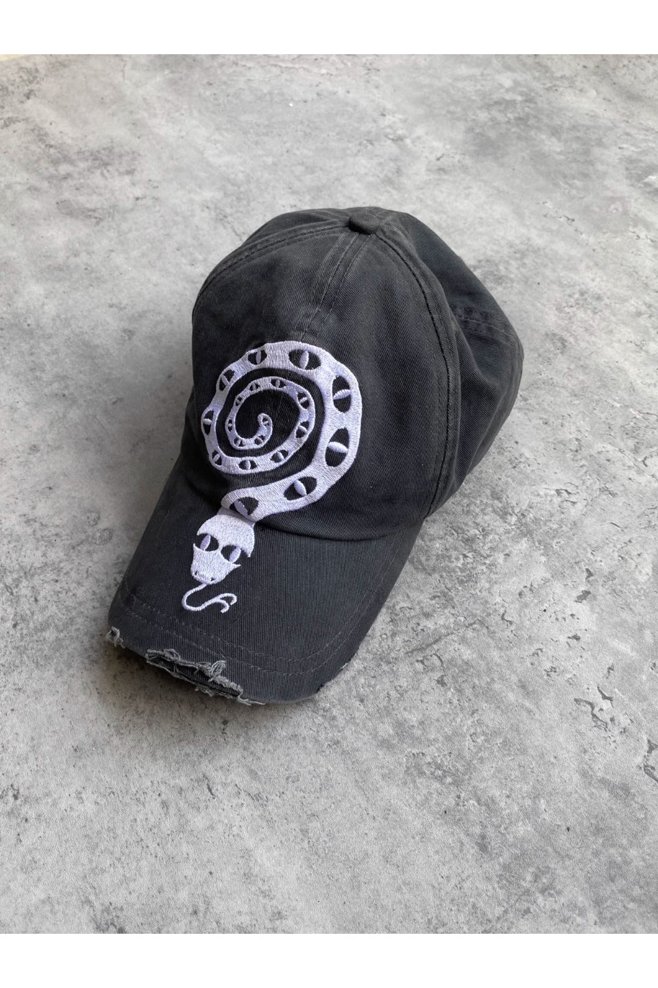 Snake Embroidery Baseball Cap