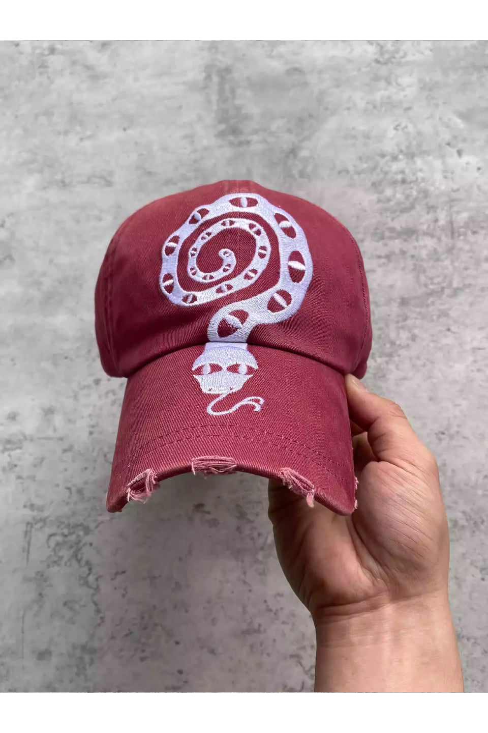 Snake Embroidery Baseball Cap