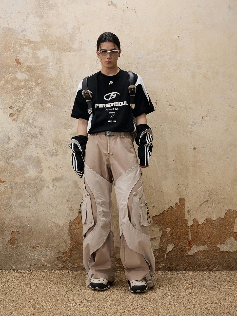 【送関込・国内発送】PERSONSOUL★ レーシング ロゴ Tシャツ Personsoul Racing Logo Oversized T-Shirt - personsoul