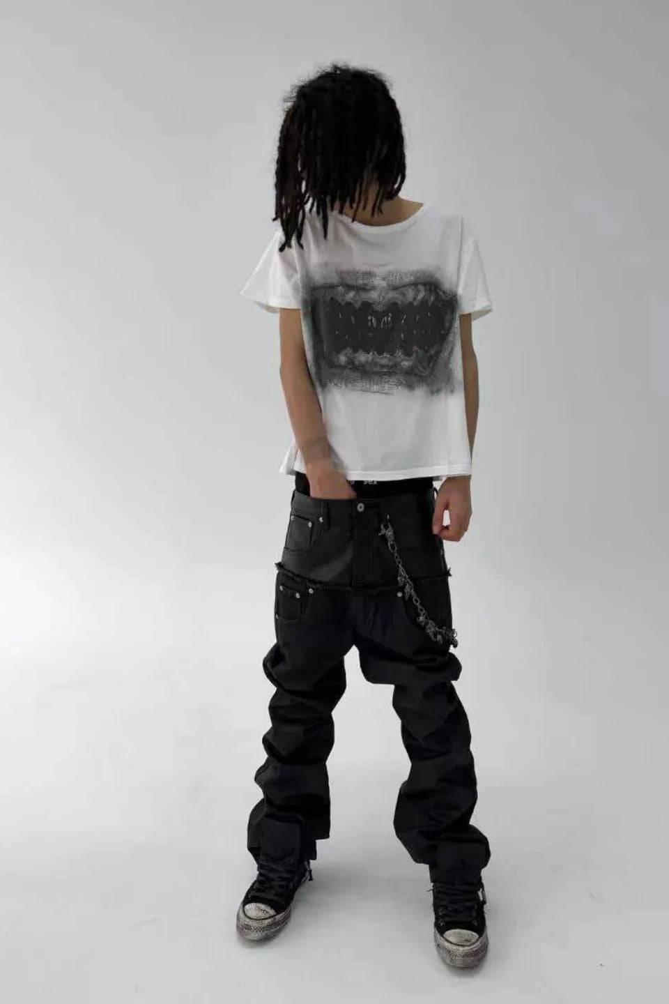Split Teeth Destroyed Boxy T-shirt