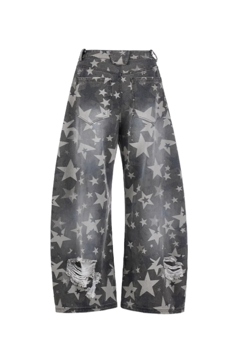 Star Distressed Curve Jeans