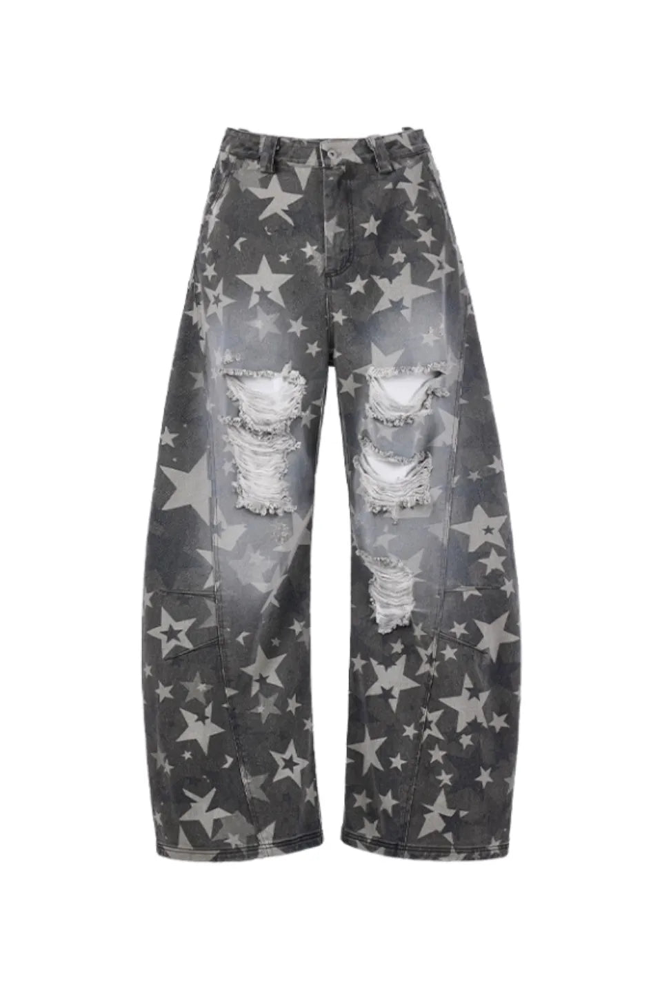 Star Distressed Curve Jeans