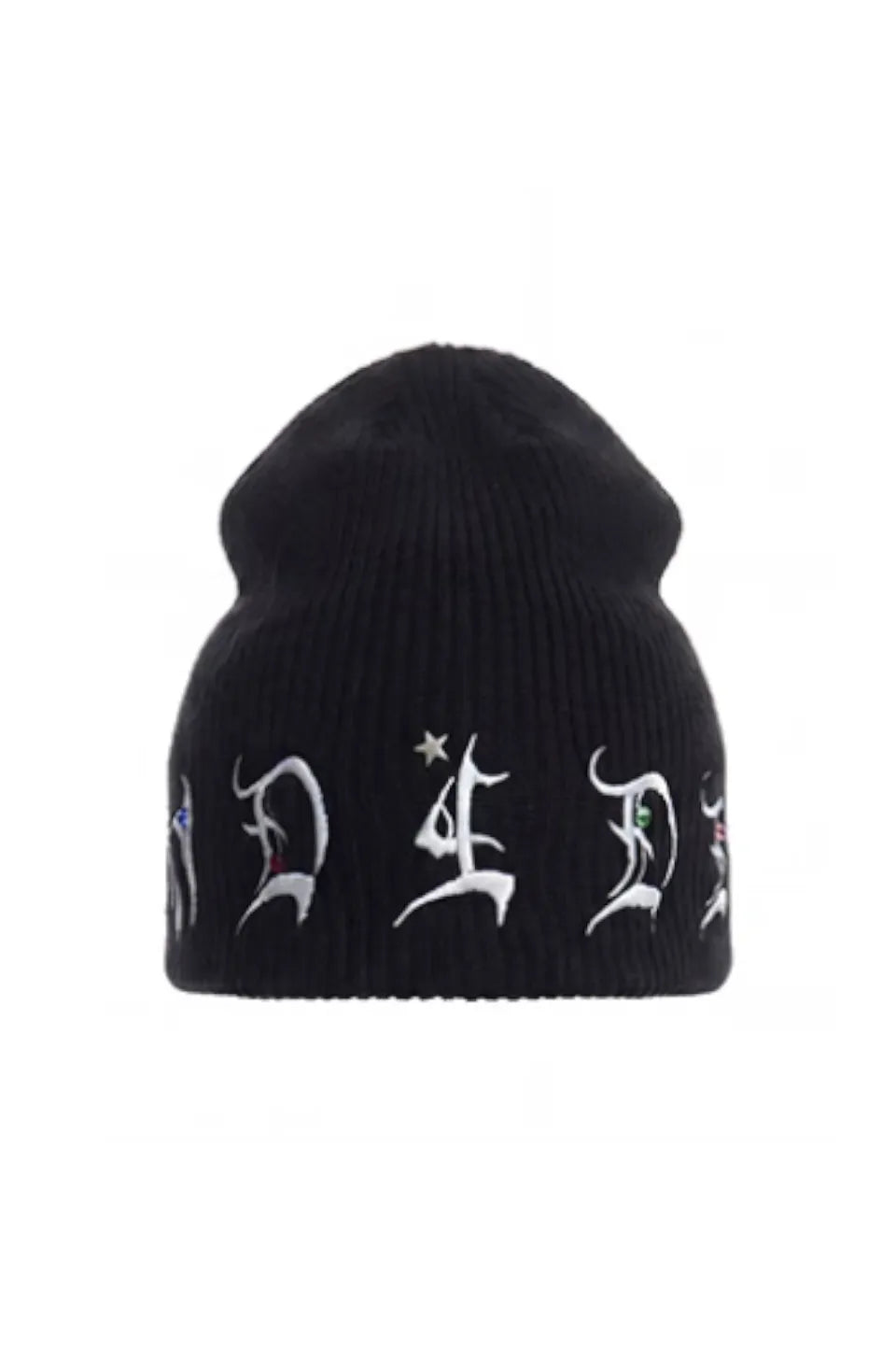 Star Nail Studded Gothic Logo Beanie