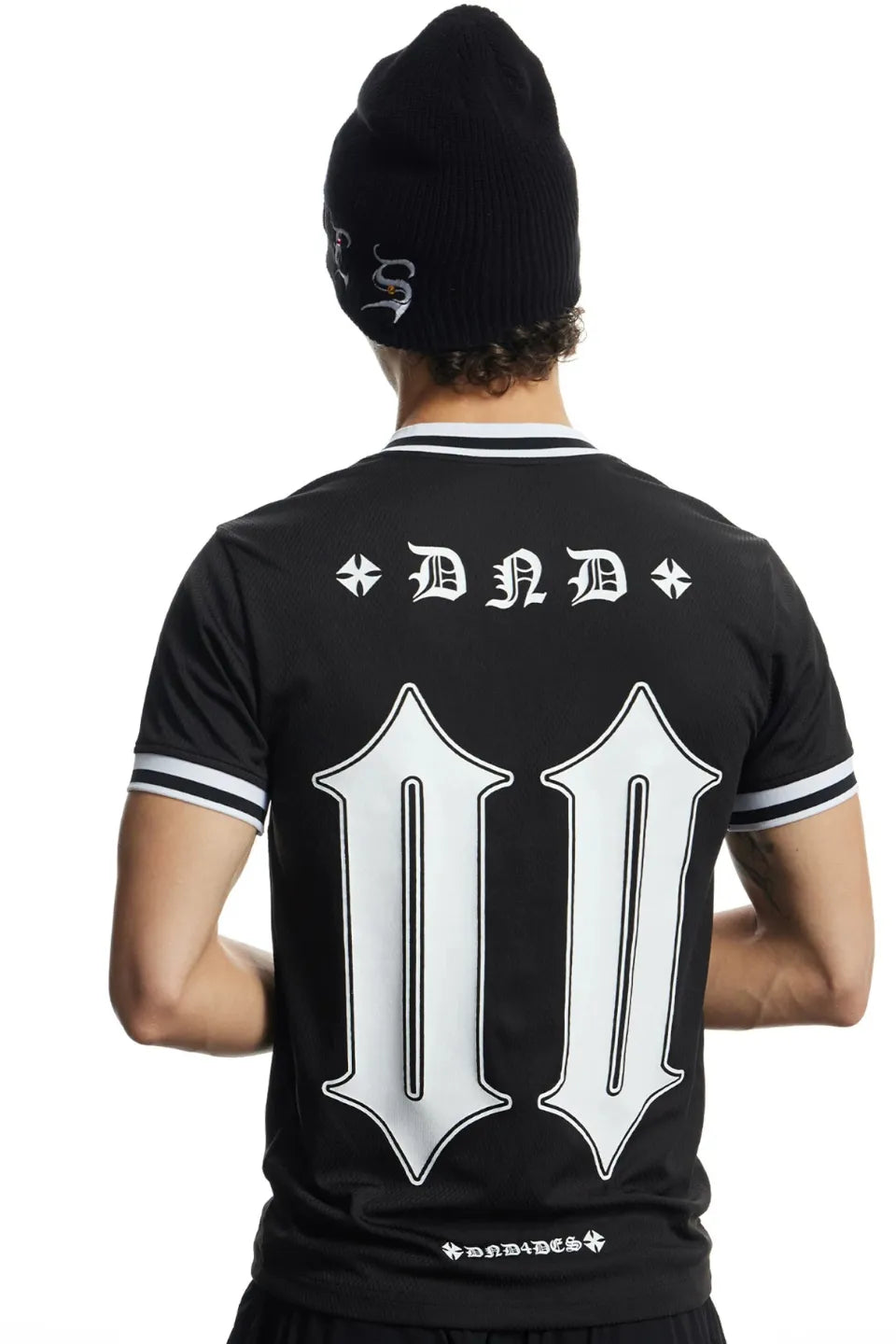 Star Nail Studded Gothic Logo Beanie