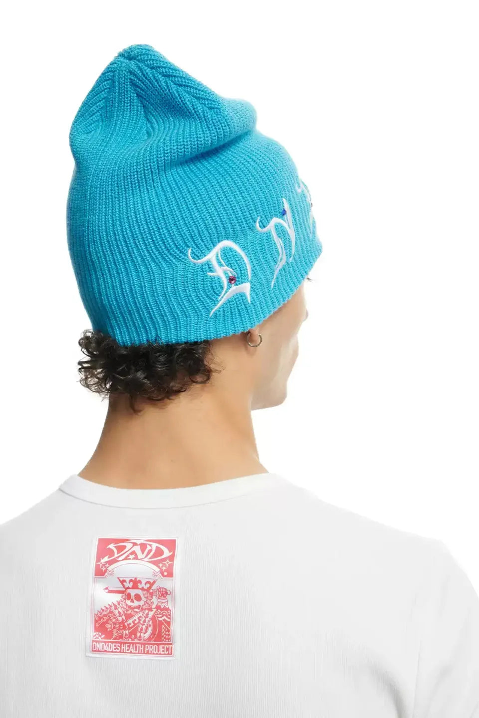 Star Nail Studded Gothic Logo Beanie