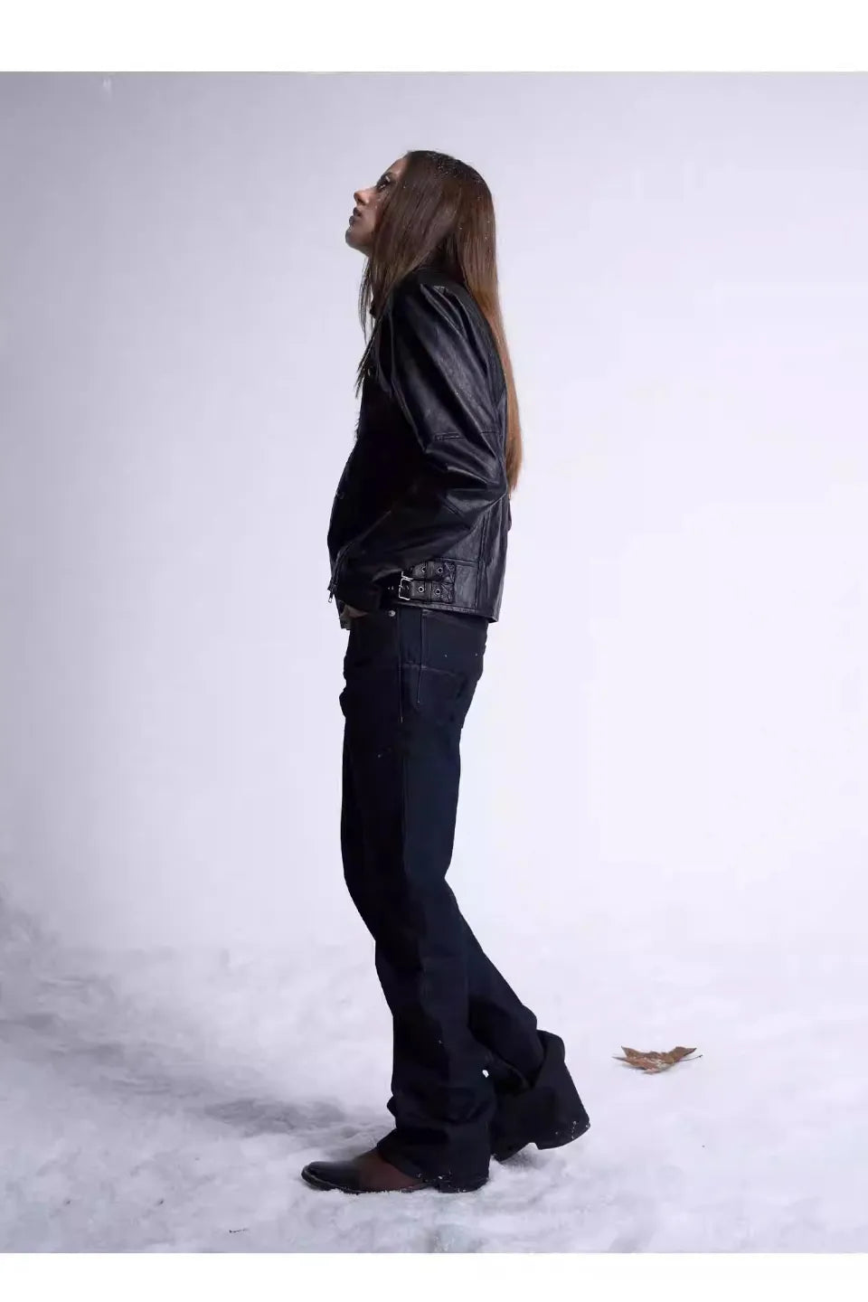 Studded Motorcycle Leather Jacket