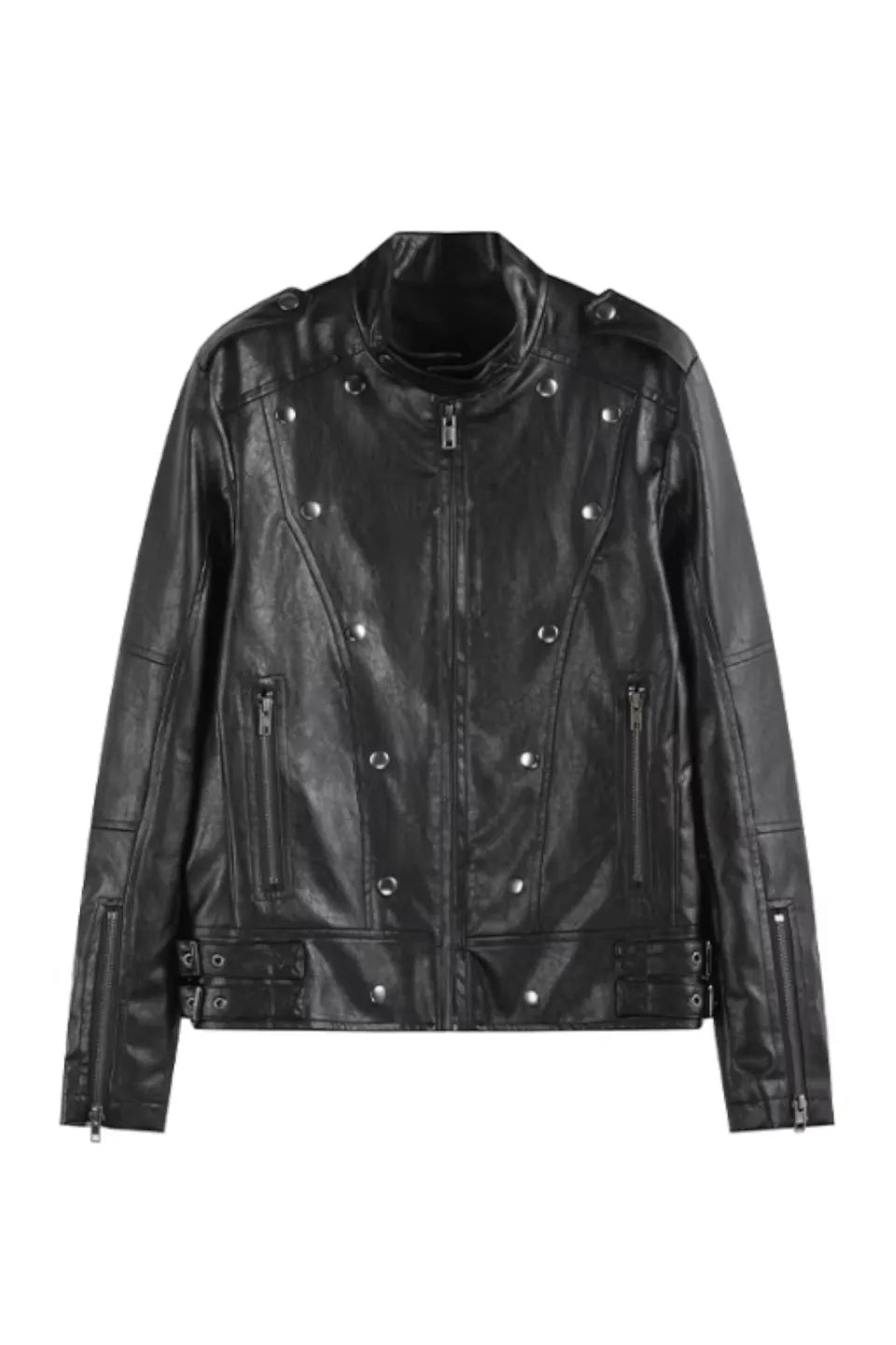 Studded Motorcycle Leather Jacket