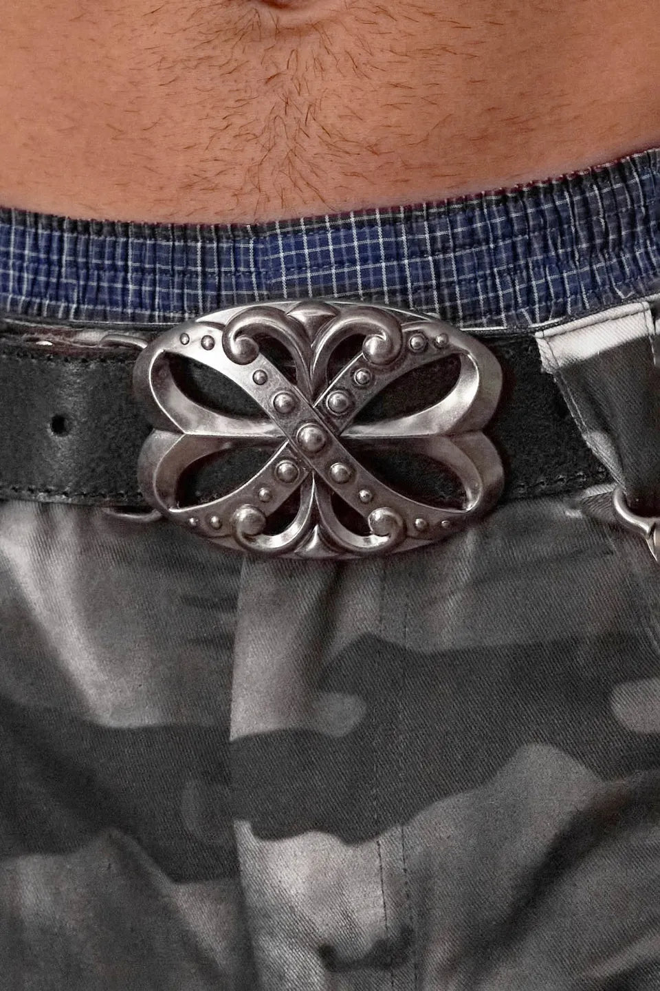 DND4DES | Studded Rhinestone Carved Buckle Leather Belt レザーベルト DND4DES | Studded Rhinestone Carved Buckle Leather Belt レザーベルト
