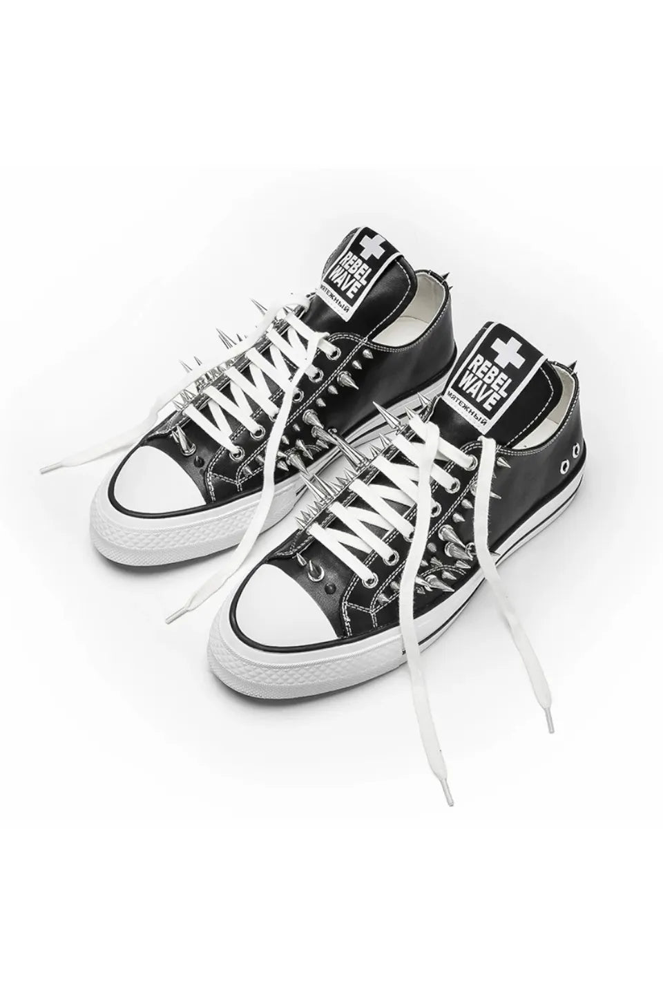 Studded Canvas Low Top Skate Shoes