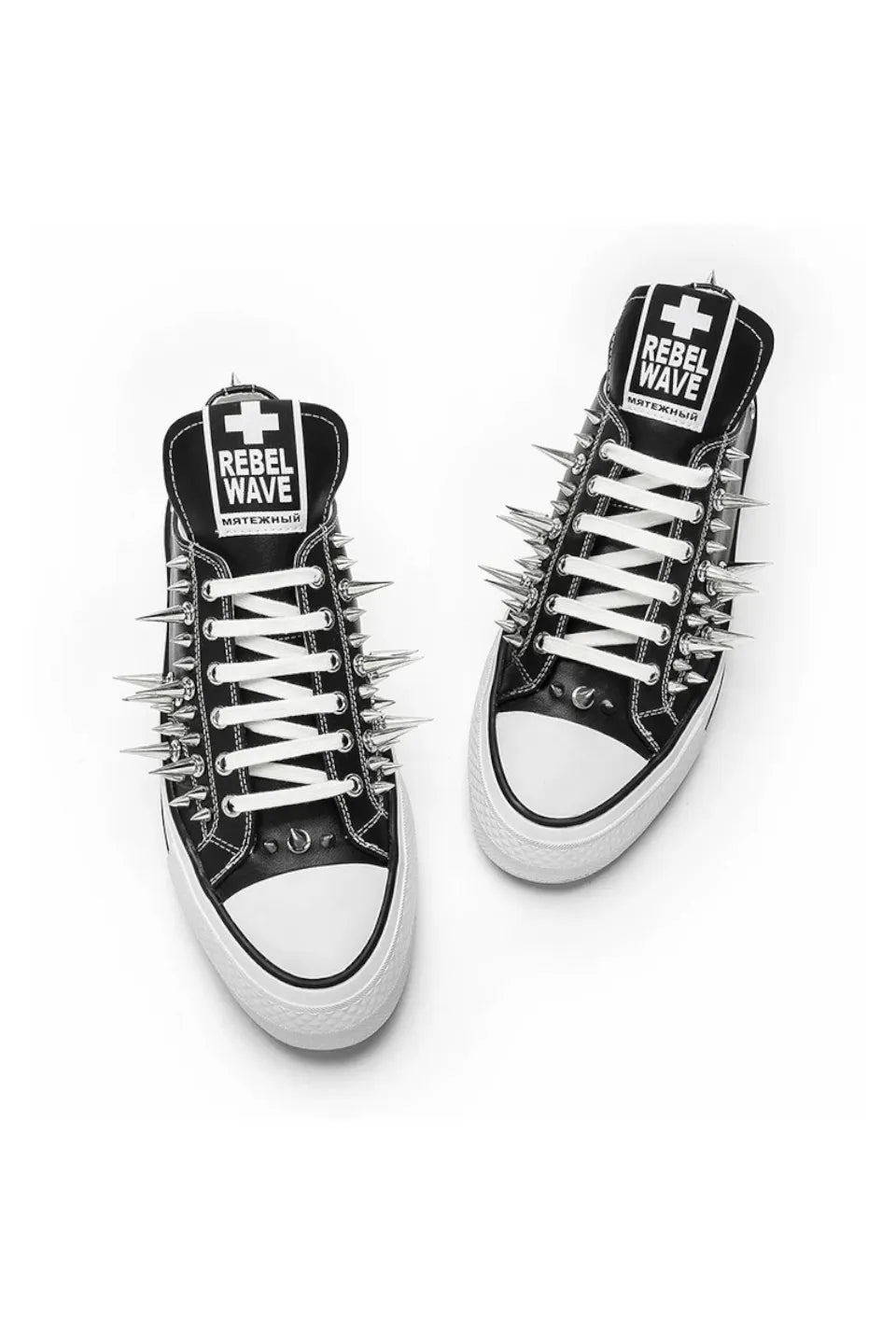 Studded Canvas Low Top Skate Shoes