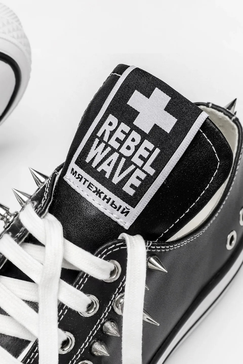 Studded Canvas Low Top Skate Shoes