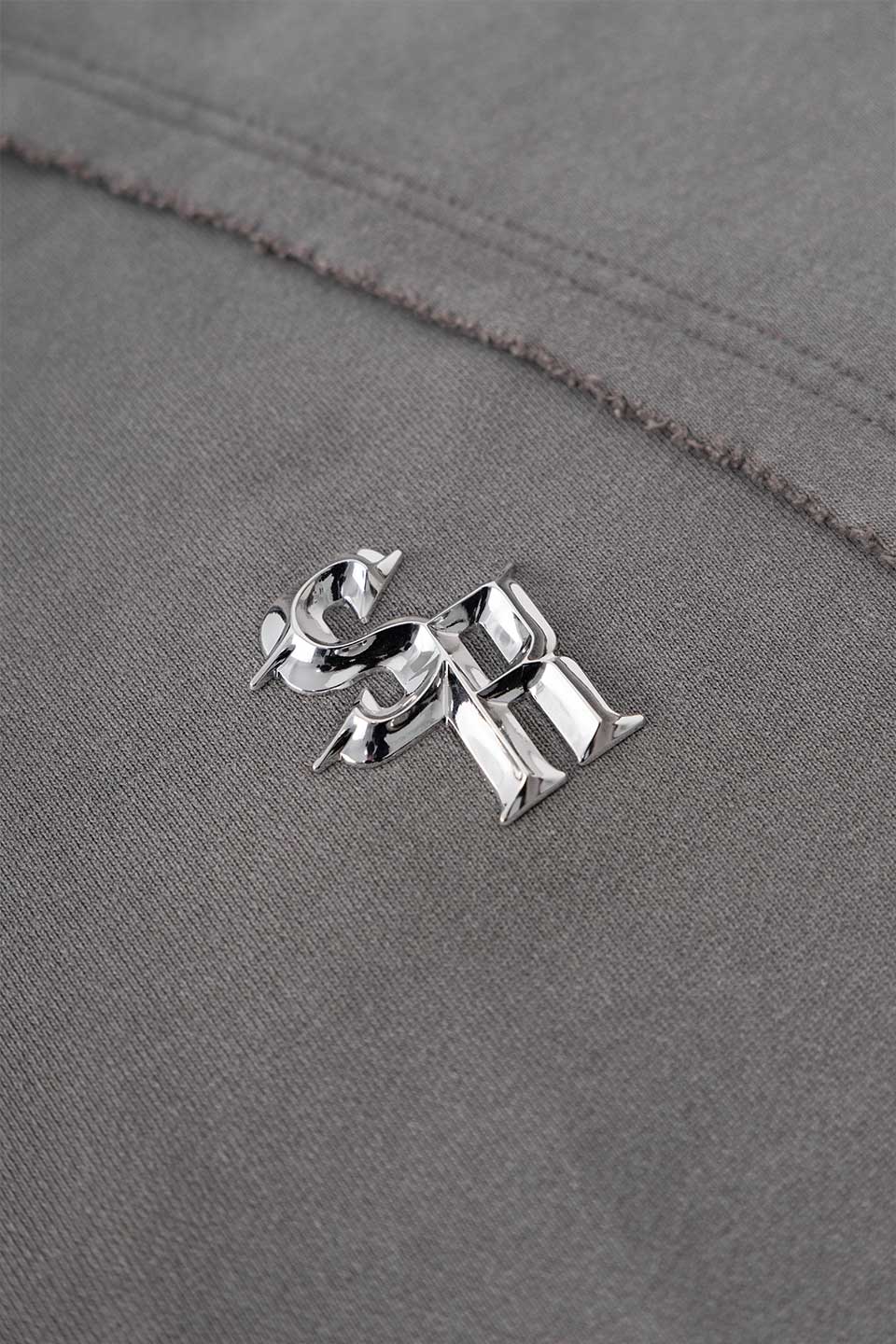 Switching Pierced Zip Hoodie