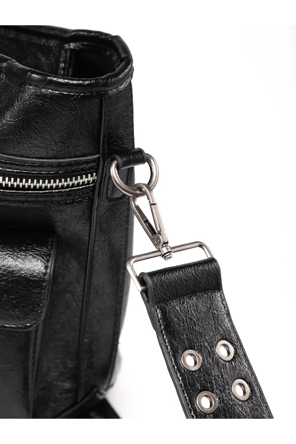 Ten Cross Burst Leather Shoulder Bag