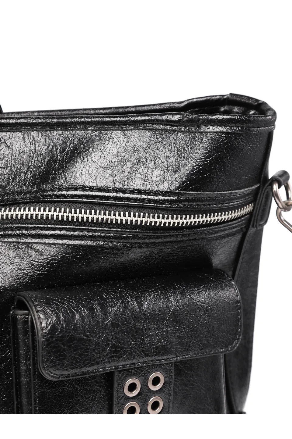 Ten Cross Burst Leather Shoulder Bag