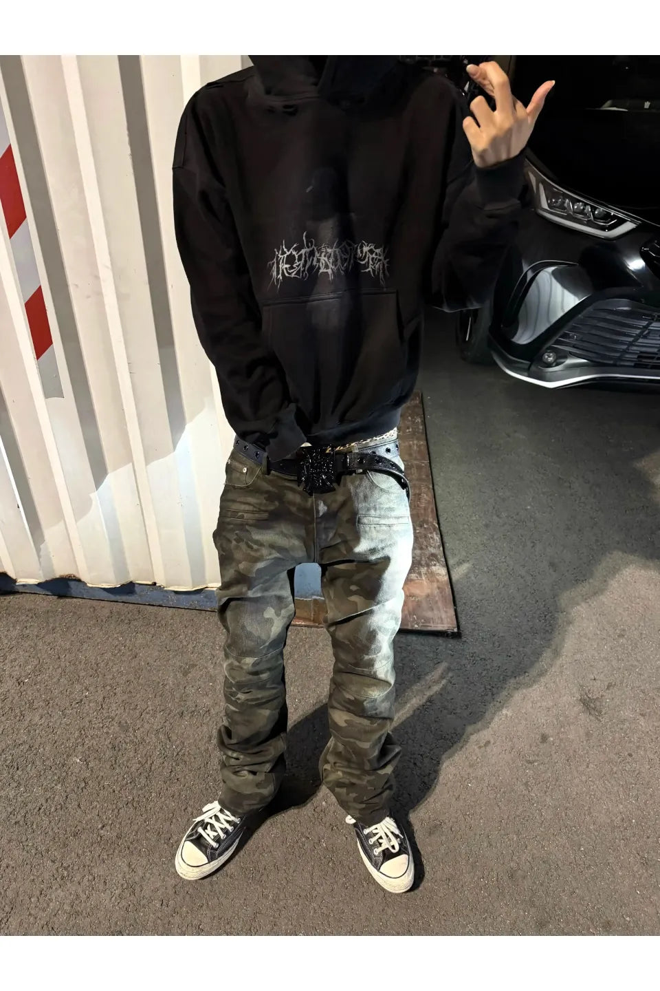 Thorn Sanskrit Washed Dirty Hoodie