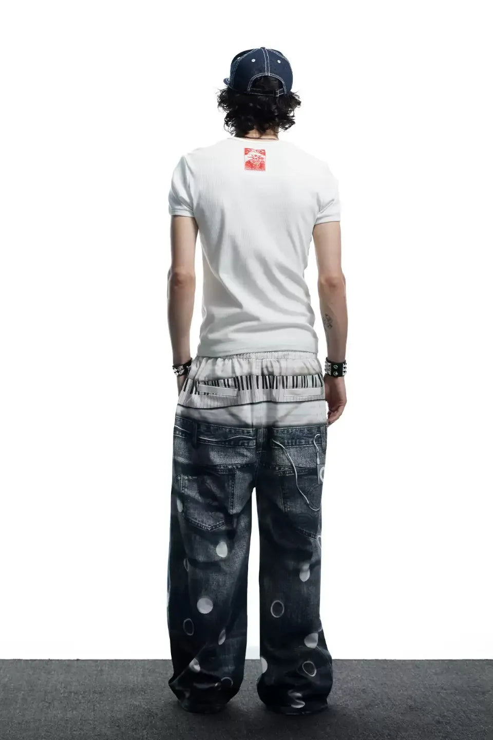DND4DES | Tie Polka Dot All Over Print Sweatpants プリント