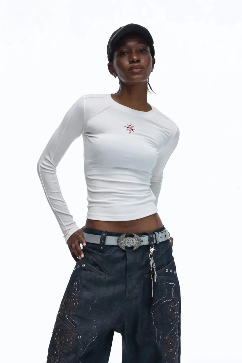 Top Grain Cowhide Axe Shaped Belt