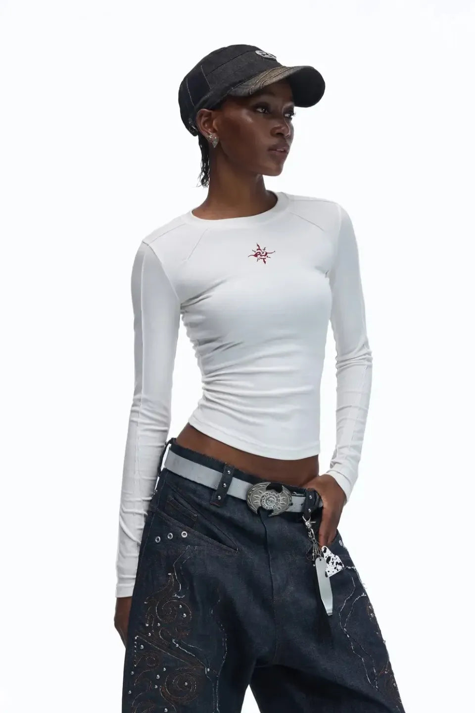 Top Grain Cowhide Axe Shaped Belt