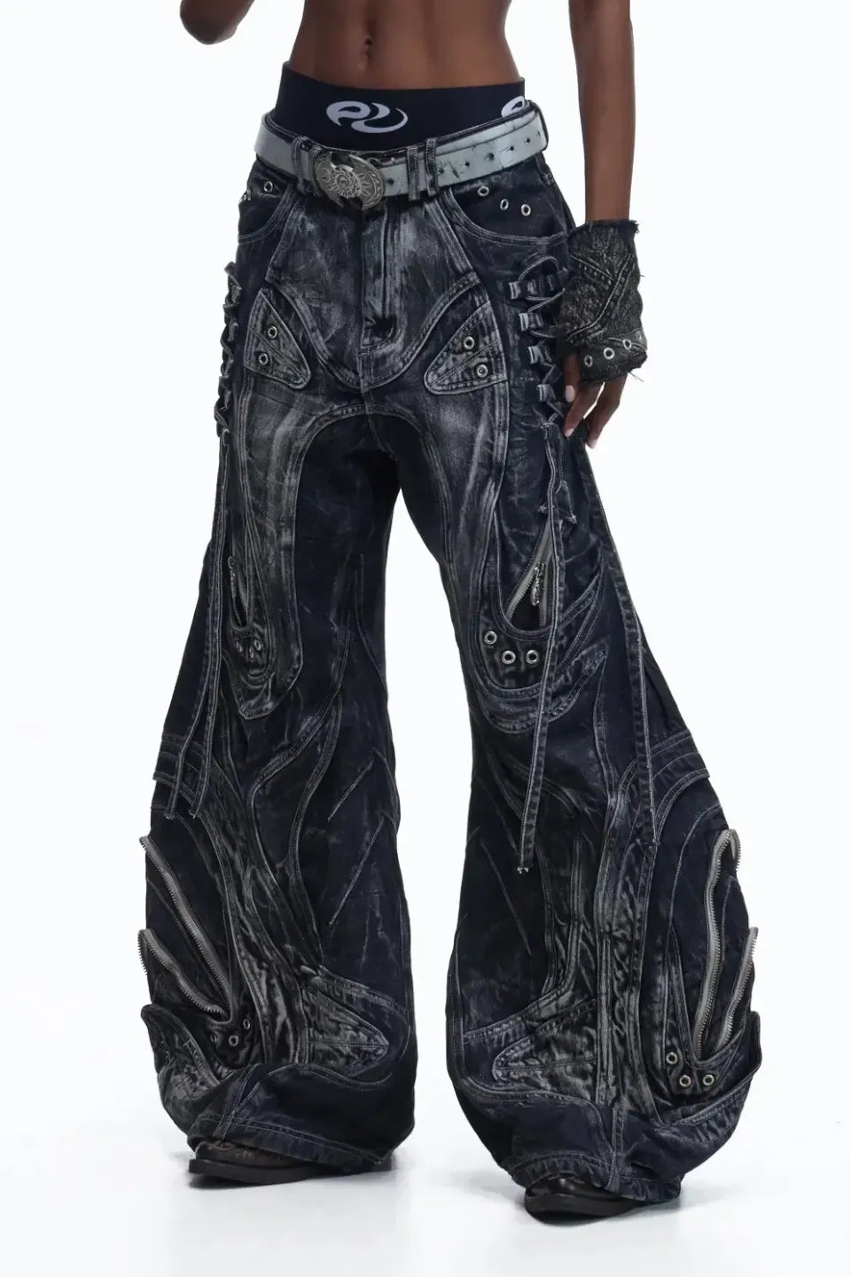 Top Grain Cowhide Axe Shaped Belt