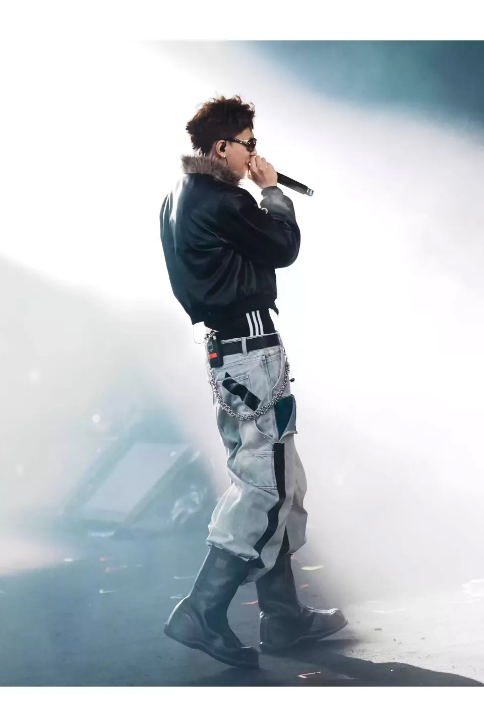 Triple Stripe Bootleg Stretch Boxer Brief