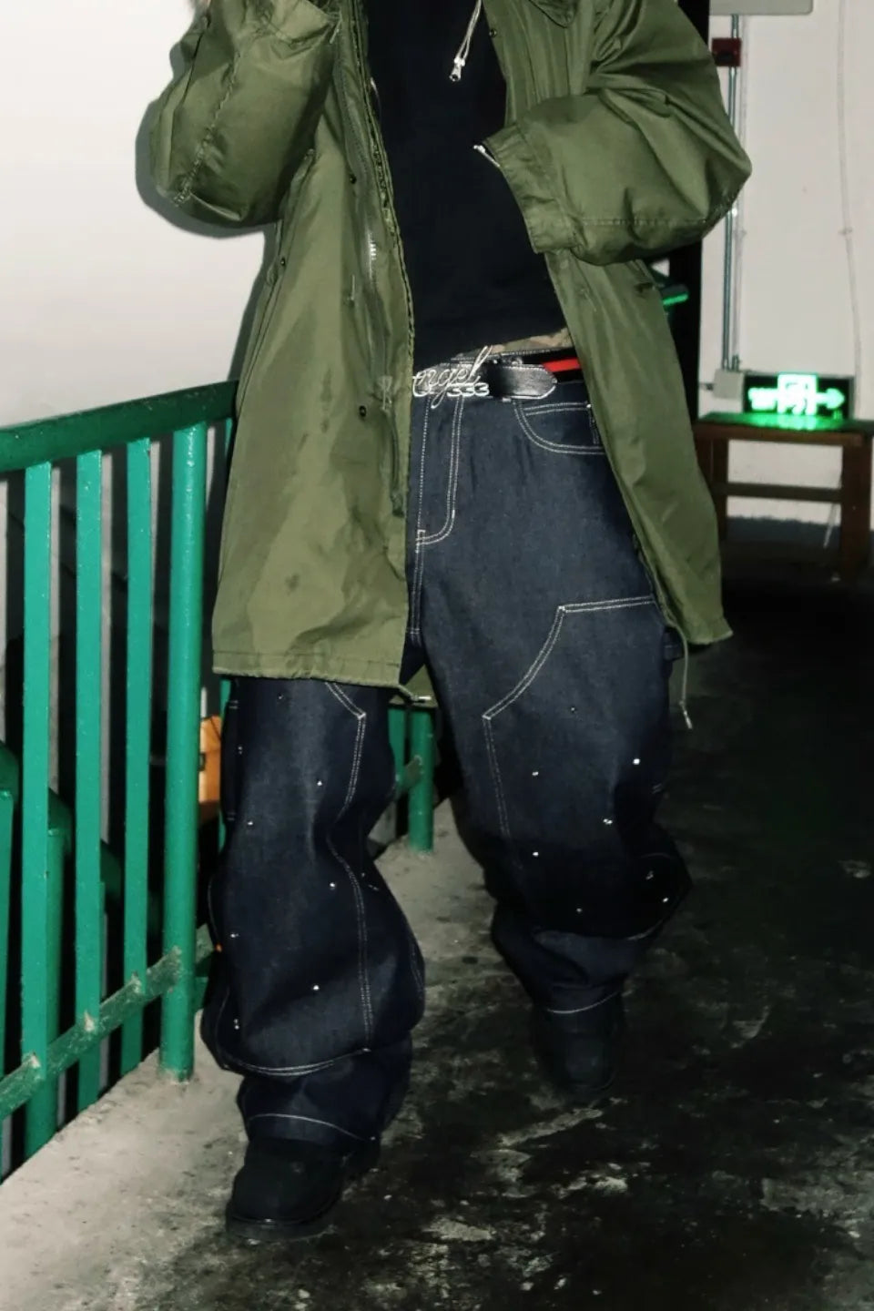 USD Billion Multi Rivet Denim Pants