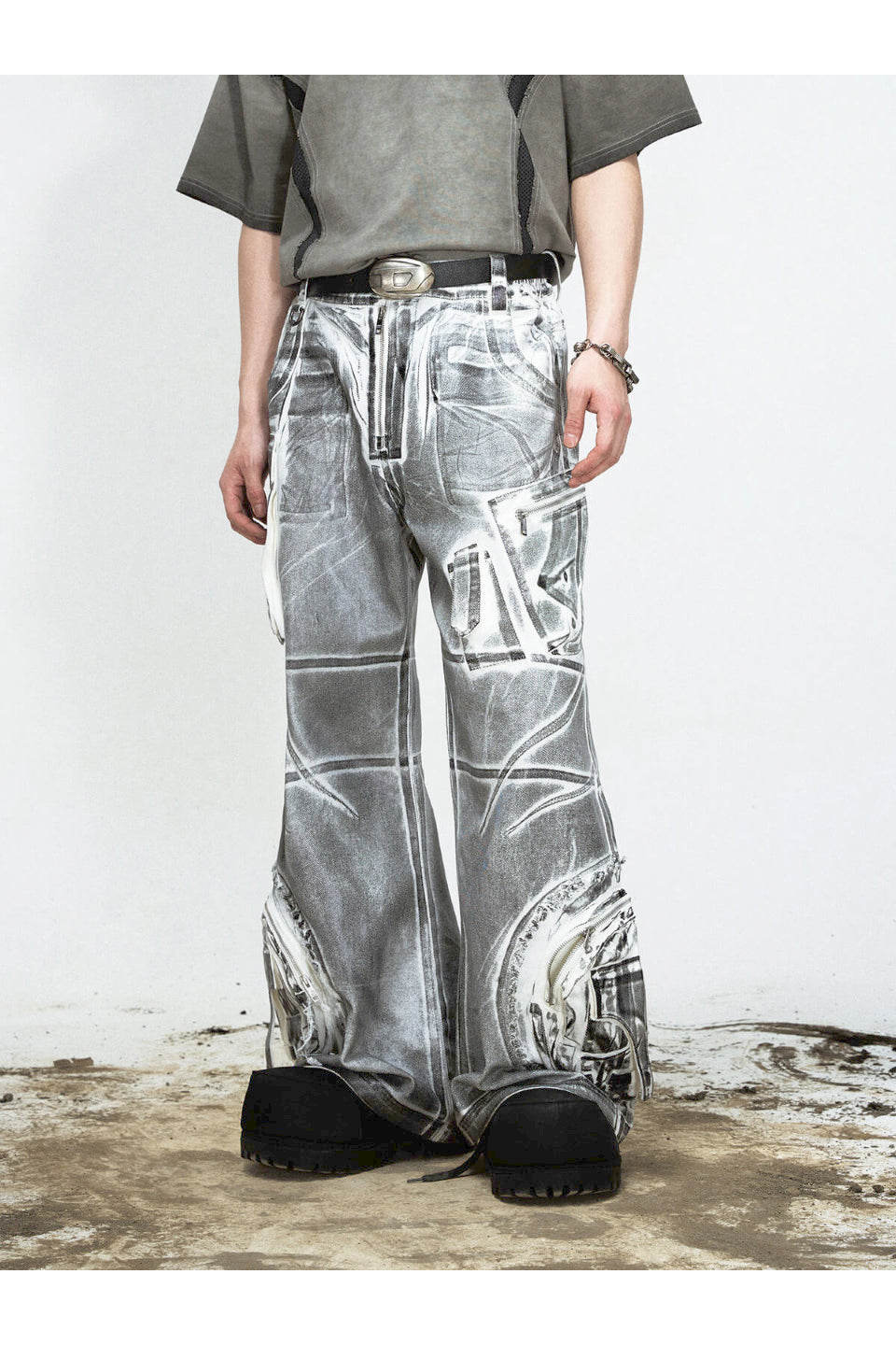 Vintage Dyed Washed Baggy Jeans