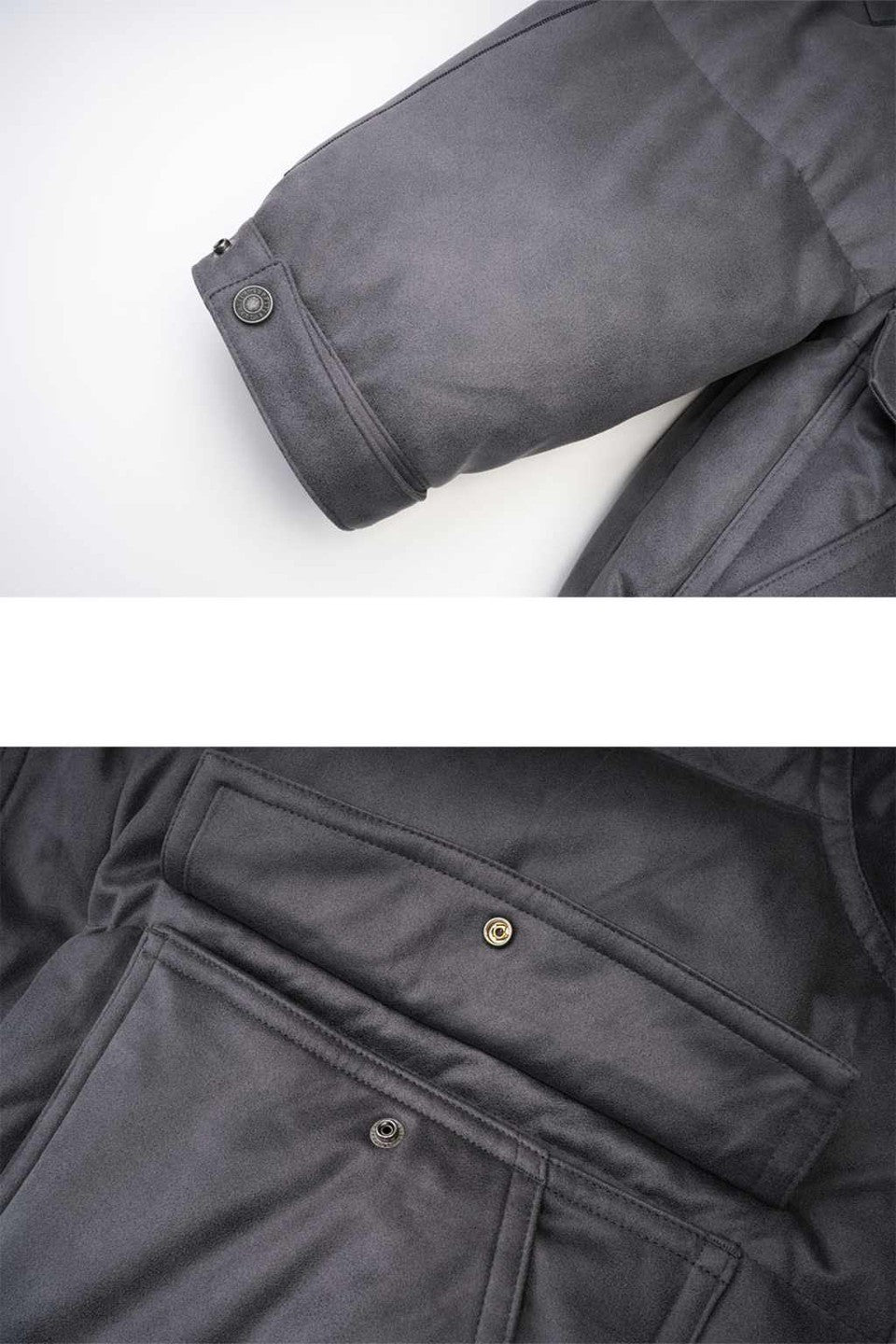 Vintage Faux Leather Puffer