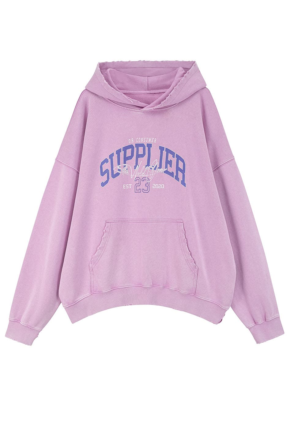 Vintage Wash College Logo Hoodie